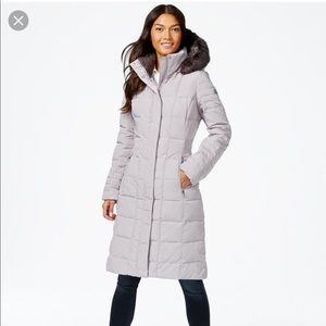 Faux fur knee-length snow jacket - Calvin Klein